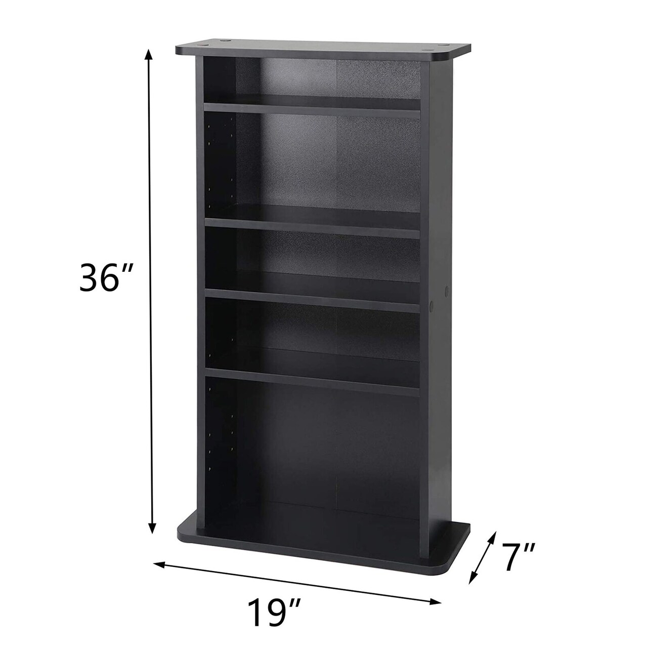 Multimedia Storage Cabinet DVD Rack Book Shelf Organizer.